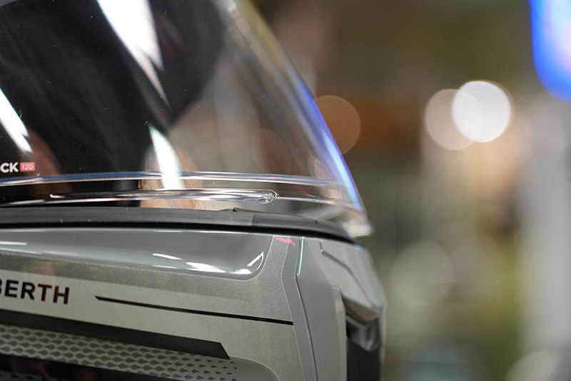 Schuberth S3 visor crack position